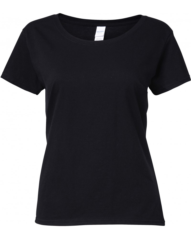 T Shirt Femme Col Bateau Couleur Black Taille Xxl