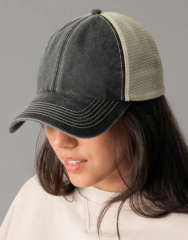 6 Panel Vintage Trucker porté — vue 3