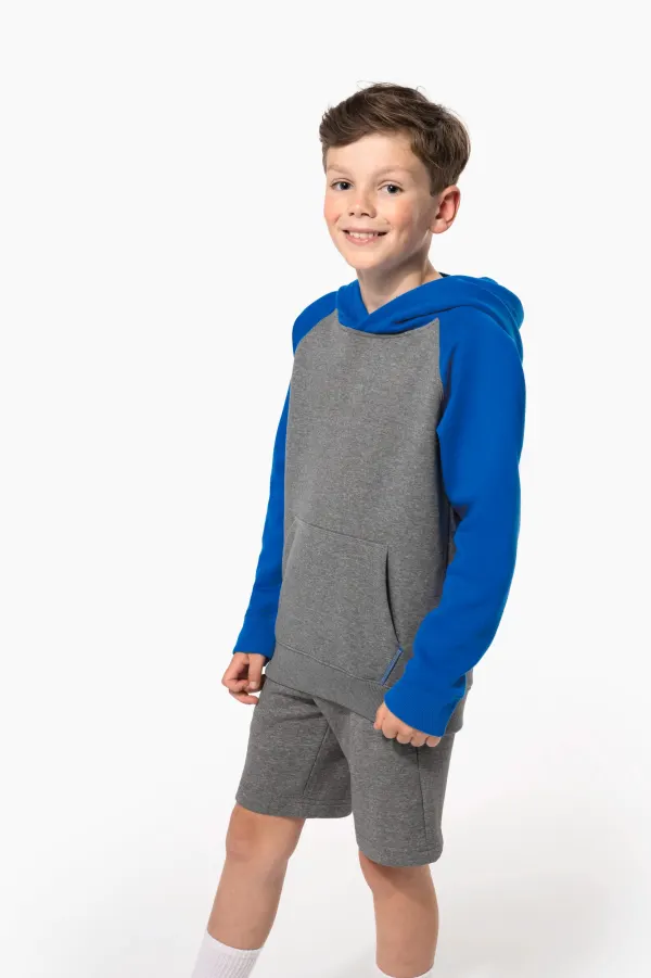 Bermuda molleton multisports enfant porté — vue 2