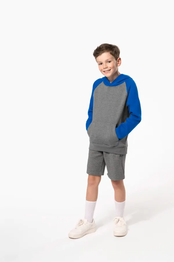 Bermuda molleton multisports enfant porté — vue 3