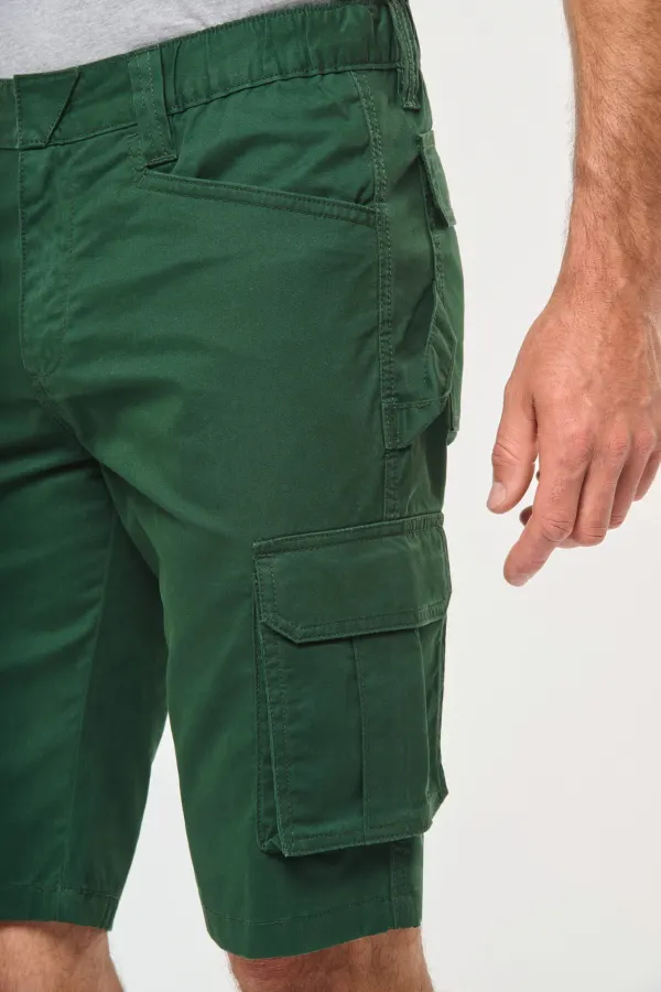 Bermuda multipoches écoresponsable homme porté — vue 3