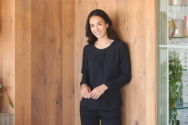 Blouse manches longues porté — vue 1