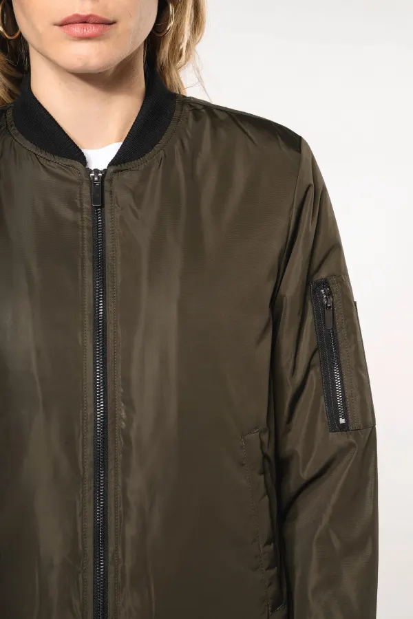 Blouson bomber femme porté — vue 2