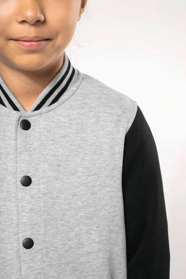 Blouson molleton teddy enfant porté — vue 3
