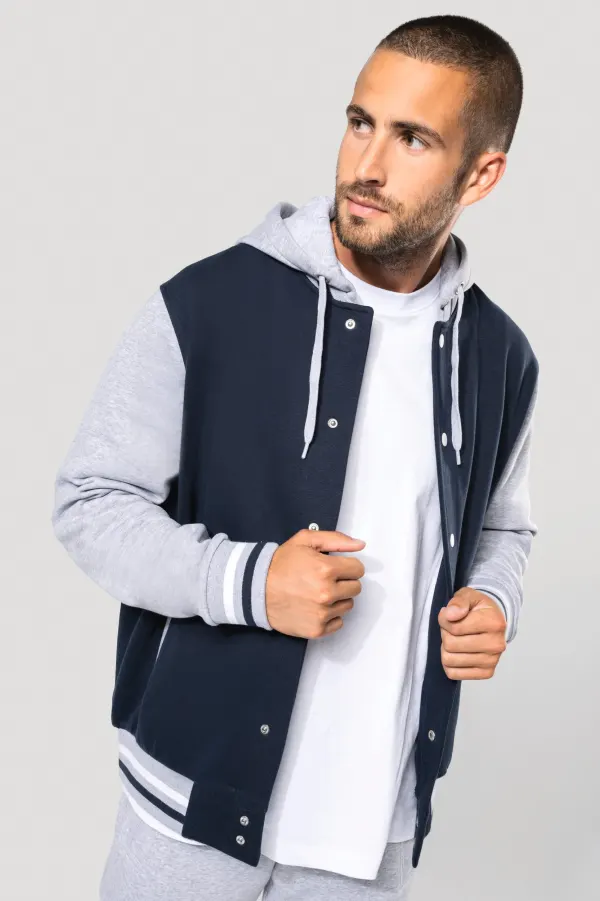 Blouson Teddy à capuche Unisexe porté — vue 3