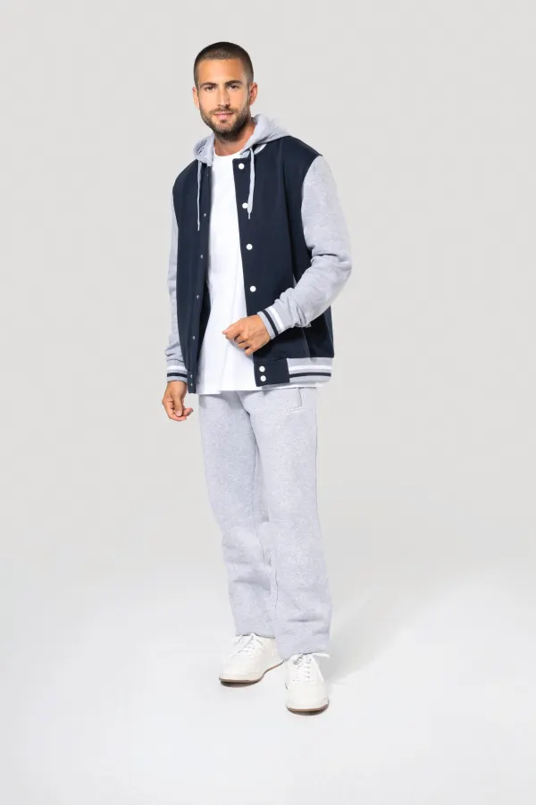 Blouson Teddy à capuche Unisexe porté — vue 4