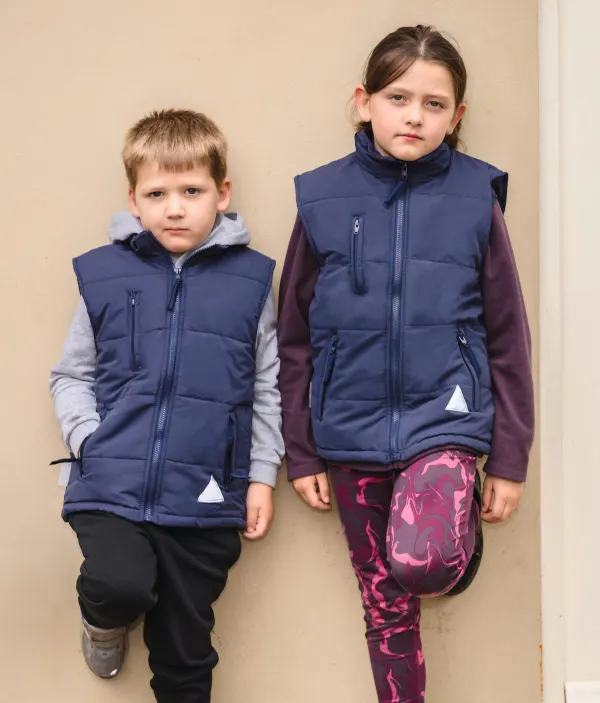 Bodywarmer doublé enfant porté — vue 2