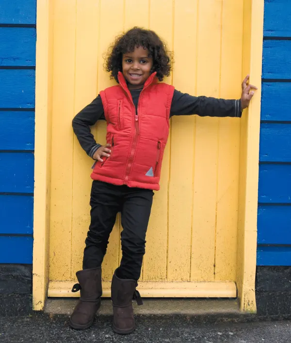 Bodywarmer doublé enfant porté — vue 3