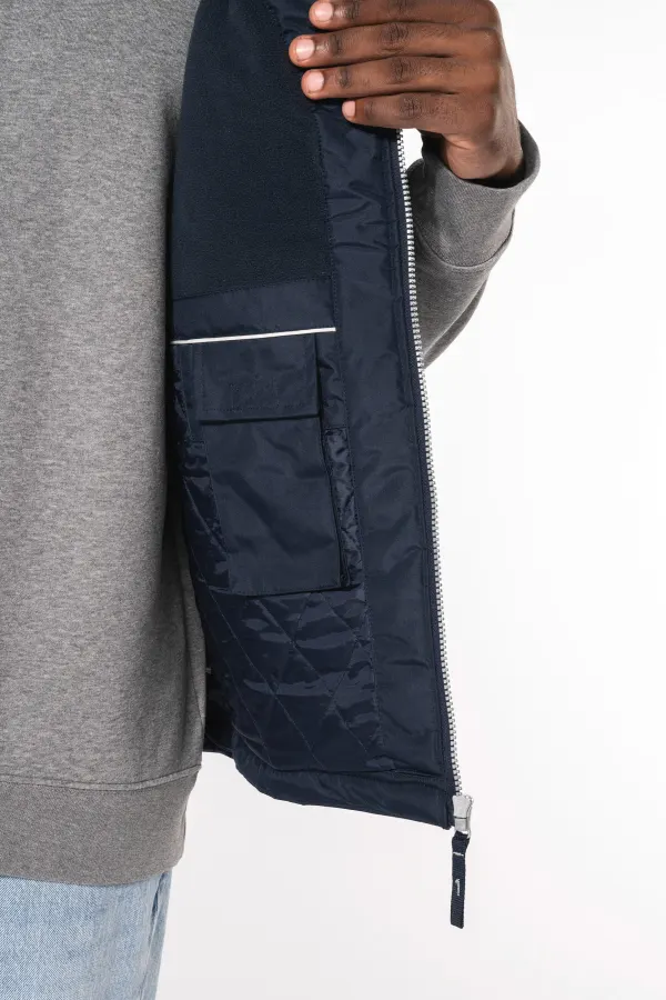 Bodywarmer doublé polaire homme porté — vue 4