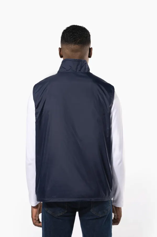Bodywarmer doublé polaire unisexe porté — vue 1