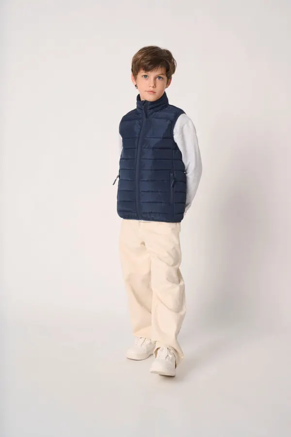 Bodywarmer matelassé enfant porté — vue 3