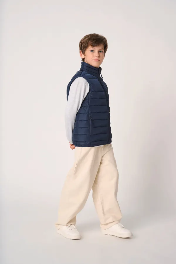 Bodywarmer matelassé enfant porté — vue 4