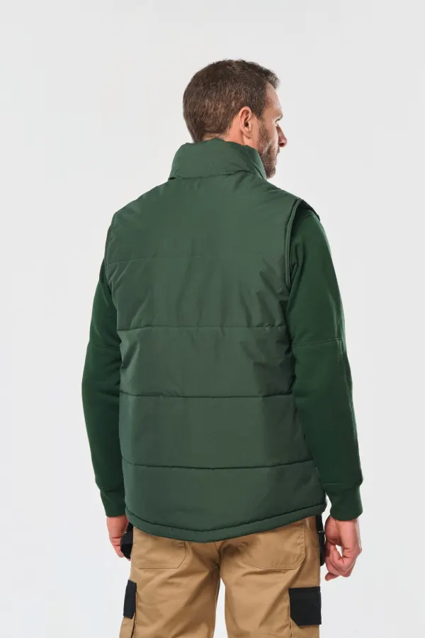 Bodywarmer matelassé homme (WK615) porté — vue 1