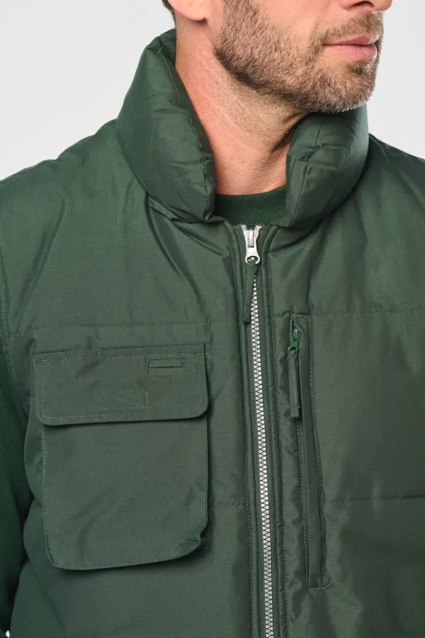 Bodywarmer matelassé homme (WK615) porté — vue 4