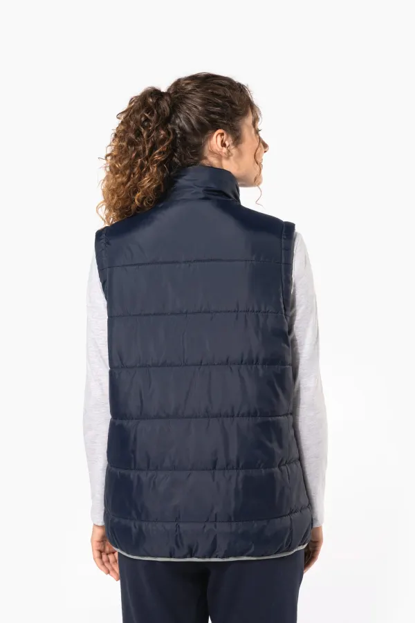 Bodywarmer matelassé unisexe porté — vue 2