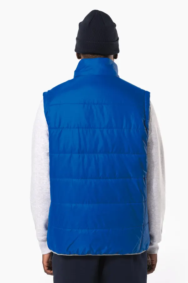 Bodywarmer matelassé unisexe porté — vue 4