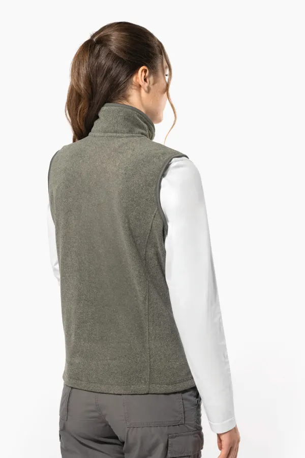 Bodywarmer micropolaire femme porté — vue 1