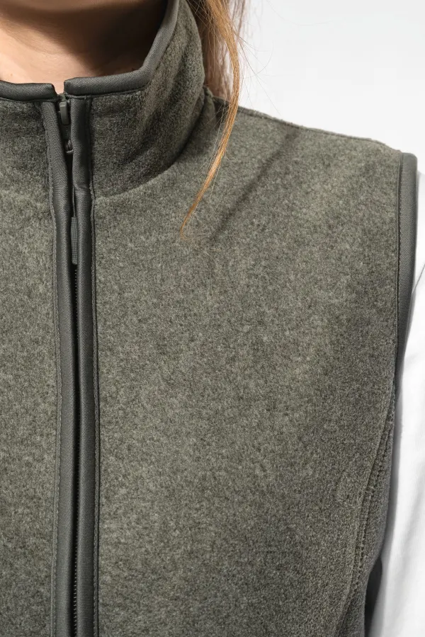Bodywarmer micropolaire femme porté — vue 2