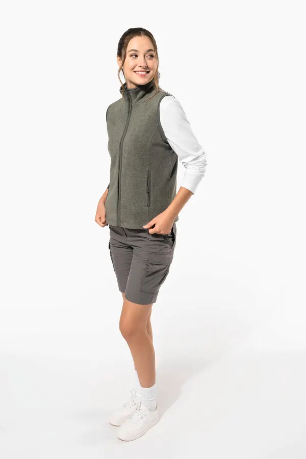 Bodywarmer micropolaire femme porté — vue 4