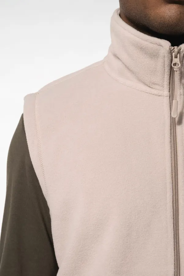 Bodywarmer micropolaire homme porté — vue 2
