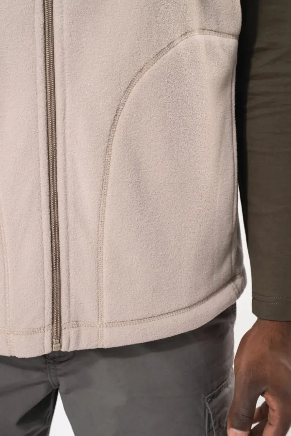 Bodywarmer micropolaire homme porté — vue 3