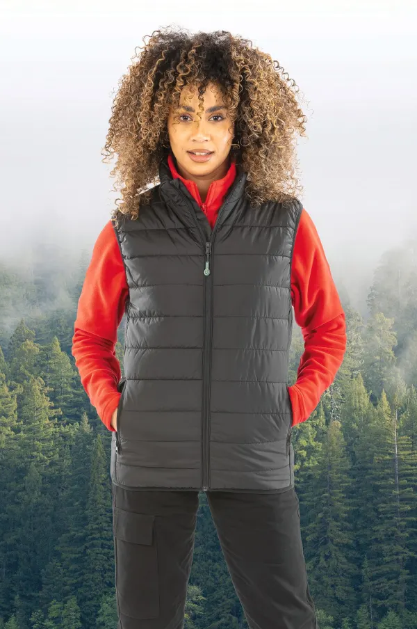 Bodywarmer recyclé et matelassé Core porté — vue 1