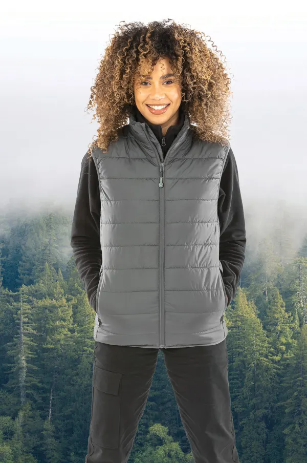 Bodywarmer recyclé et matelassé Core porté — vue 2