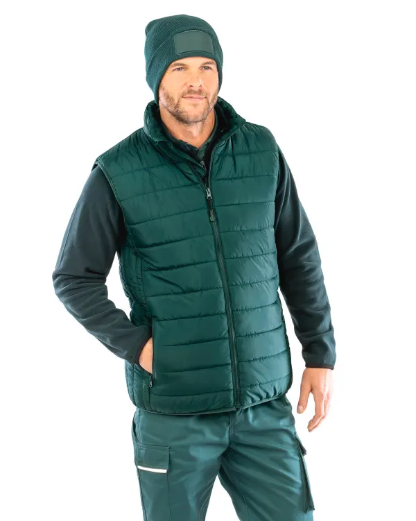 Bodywarmer recyclé et matelassé Core porté — vue 3