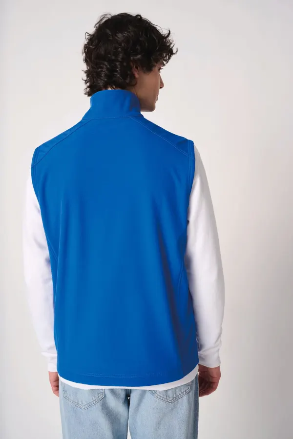 Bodywarmer softshell 2 couches unisexe porté — vue 2