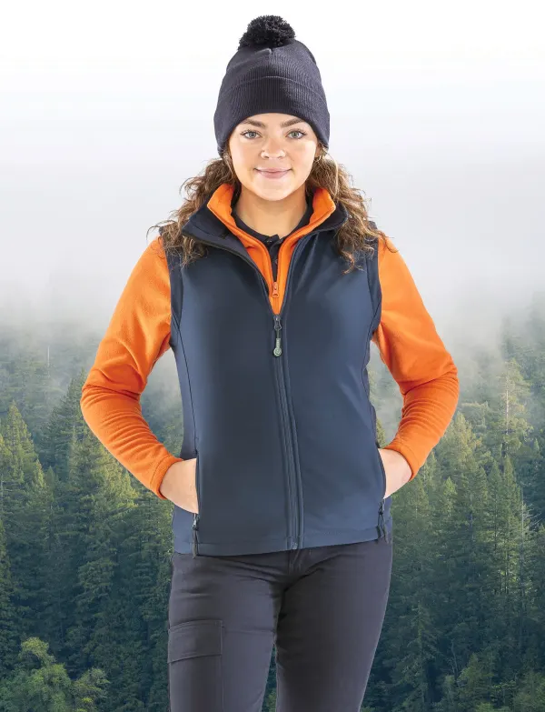 Bodywarmer Softshell Femme Printable porté — vue 3