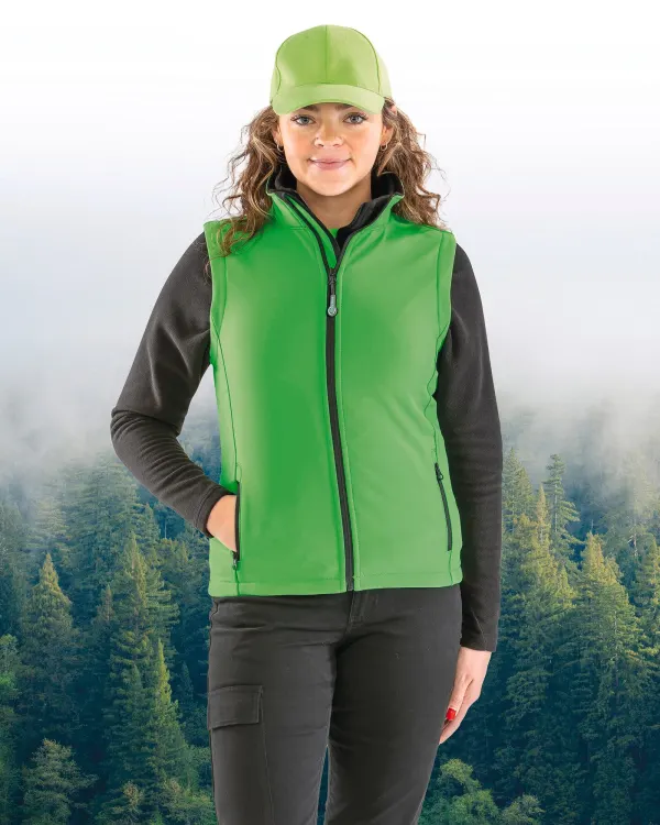 Bodywarmer Softshell Femme Printable porté — vue 4