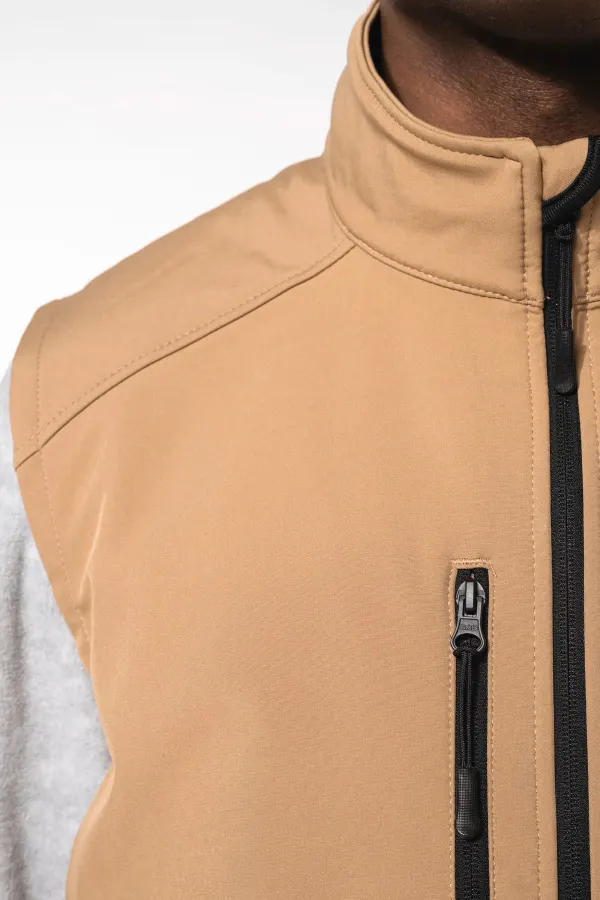 Bodywarmer softshell homme (K403) porté — vue 3