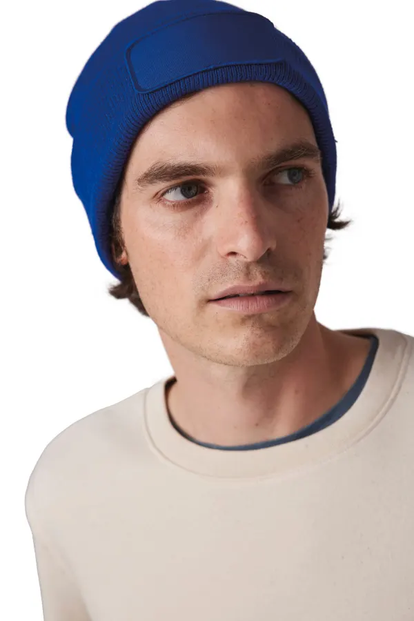 Bonnet avec patch et doublure Thinsulate™ porté — vue 2