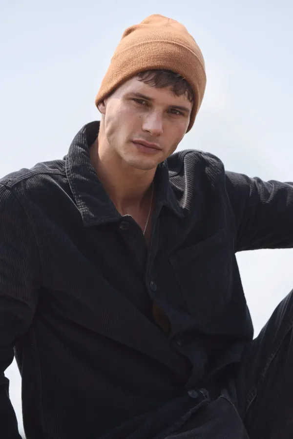 Bonnet avec revers - K-up Gold Label porté — vue 1