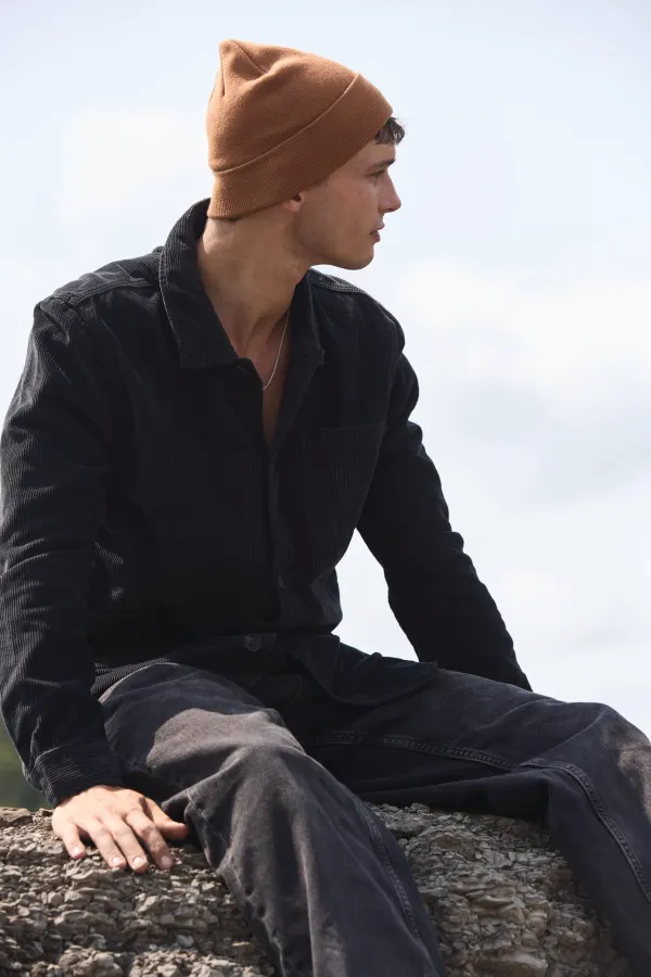 Bonnet avec revers - K-up Gold Label porté — vue 2
