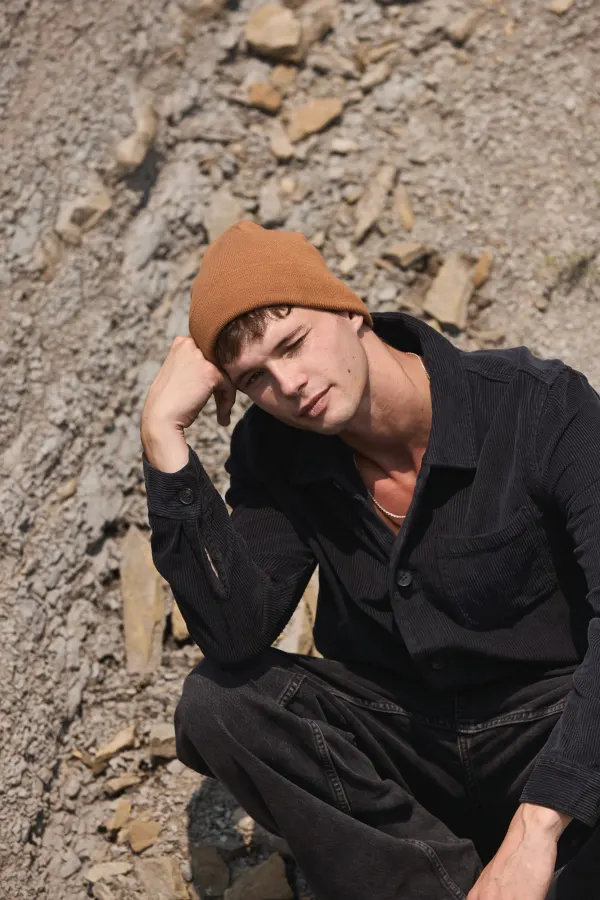 Bonnet avec revers - K-up Gold Label porté — vue 3
