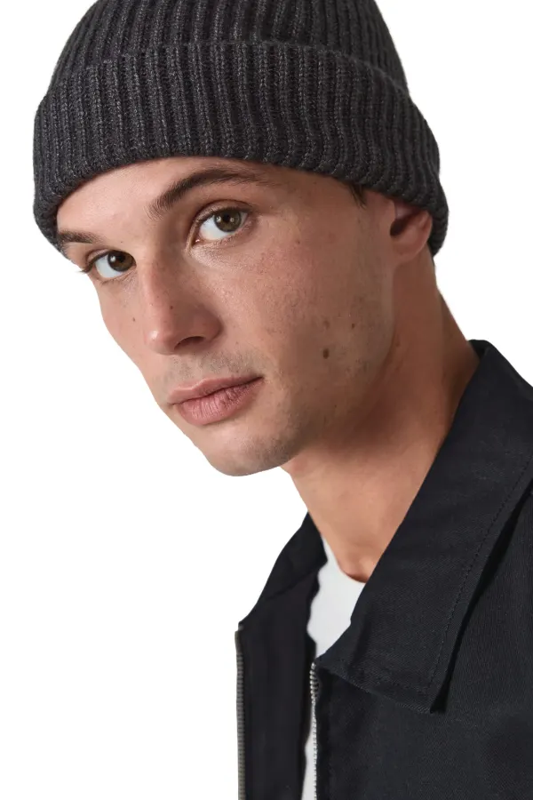 Bonnet en maille avec revers - K-up Gold Label porté — vue 2