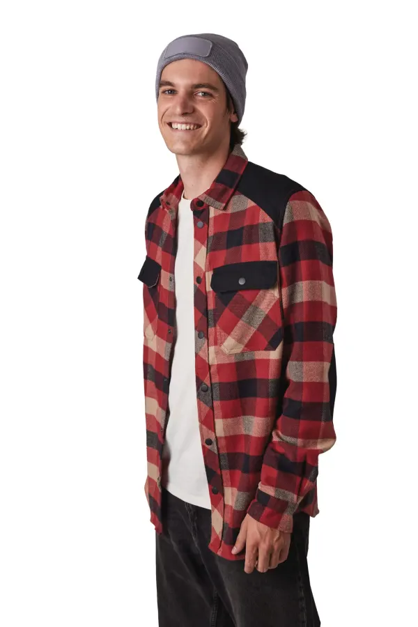 Bonnet recyclé avec patch porté — vue 2