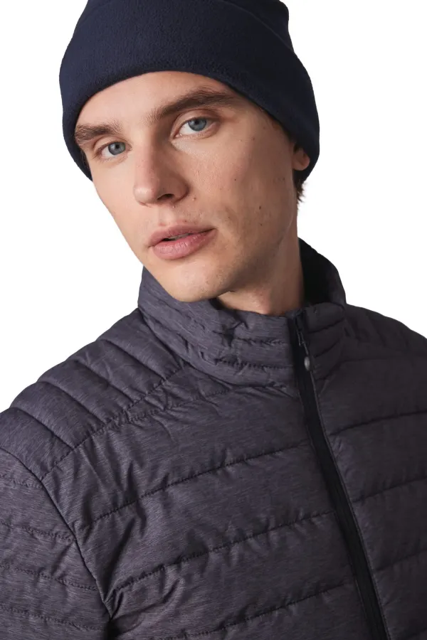 Bonnet recyclé micropolaire avec revers porté — vue 2
