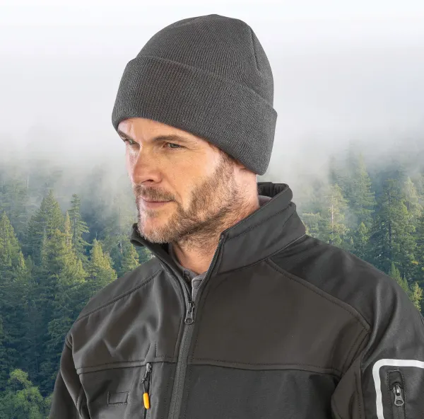 Bonnet Thinsulate™ en polyester recyclé porté — vue 1