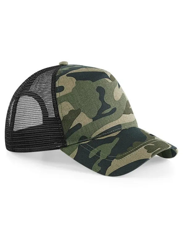 Camo Snapback Trucker porté — vue 1
