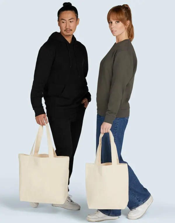 Canvas Wide Shopper LH porté — vue 1