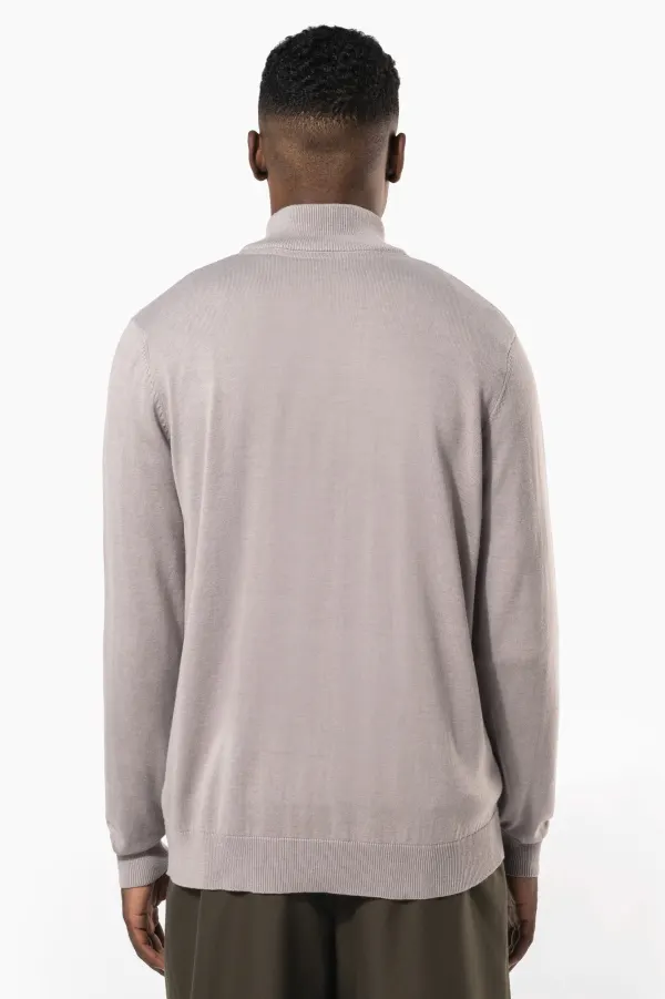 Cardigan zippé homme porté — vue 1
