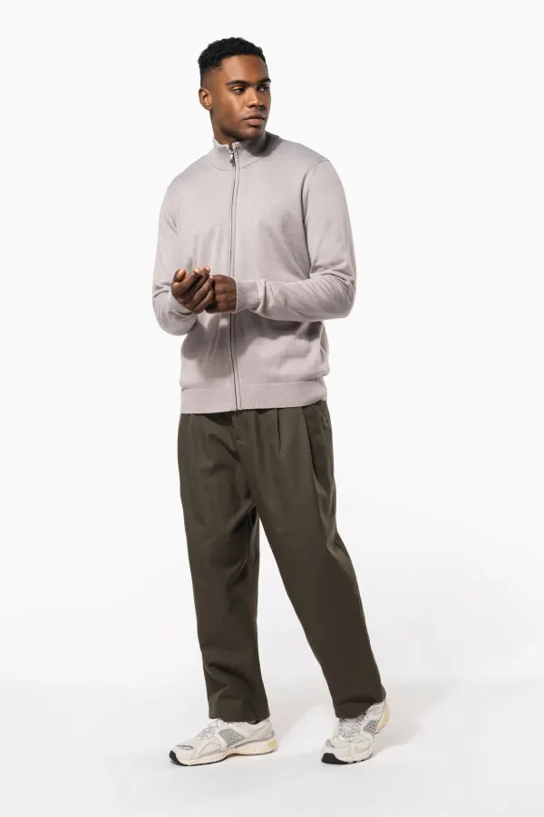 Cardigan zippé homme porté — vue 4