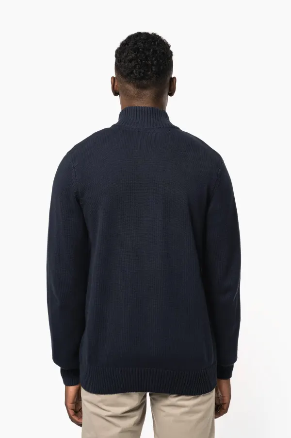 Cardigan zippé porté — vue 1