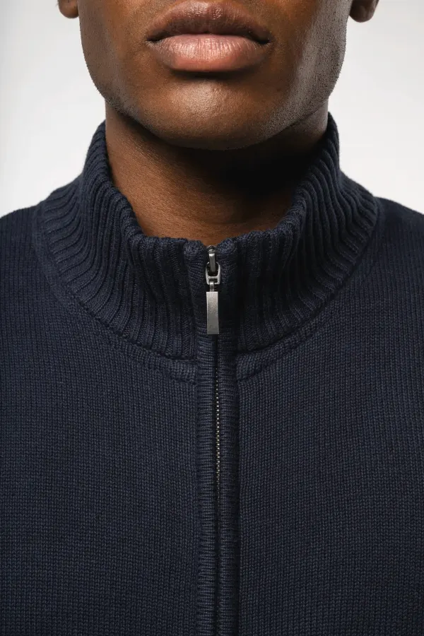Cardigan zippé porté — vue 2