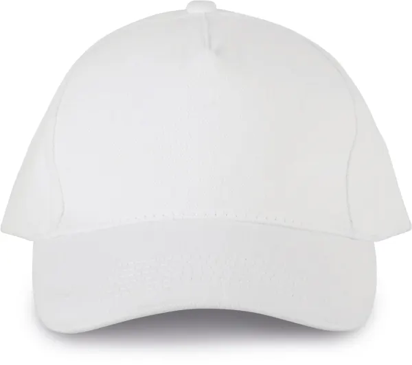 Casquette 5 panneaux en coton bio porté — vue 4