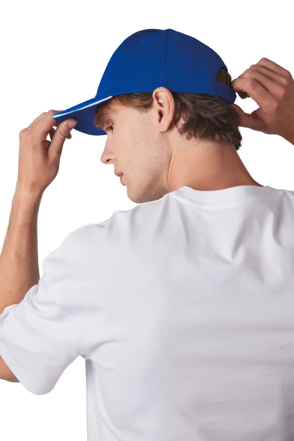 Casquette Baseball avec sandwich - 6 panneaux porté — vue 1