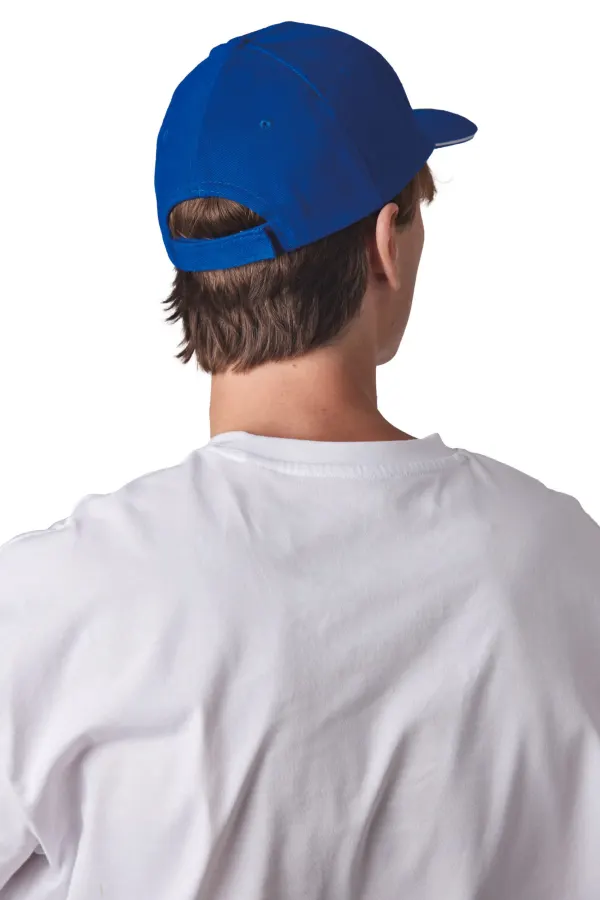 Casquette Baseball avec sandwich - 6 panneaux porté — vue 2