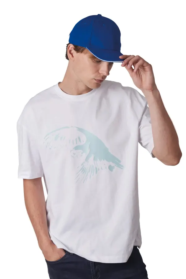 Casquette Baseball avec sandwich - 6 panneaux porté — vue 3